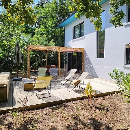 6 Ch. Avec Sauna, Jardin Et Parking Pres Du Bassin D'arcachon - Fr-1-736-51