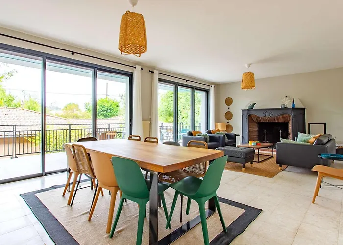 6 Ch. Avec Sauna, Jardin Et Parking Près Du Bassin D'arcachon - Fr-1-736-51 Villa