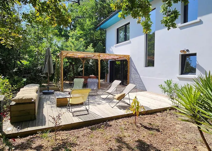 6 Ch. Avec Sauna, Jardin Et Parking Près Du Bassin D'arcachon - Fr-1-736-51